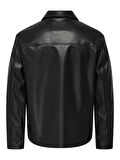 ONSJACK PU JACKET OTW Erkek Siyah Mont - 22034713