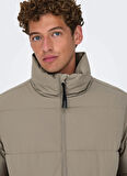 Only & Sons Koyu Bej Erkek Mont ONSPACK LIFE PUFFER JACKET OTW