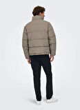 Only & Sons Koyu Bej Erkek Mont ONSPACK LIFE PUFFER JACKET OTW
