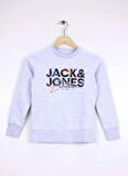 Jack & Jones Baskılı Erkek Çocuk Beyaz Sweatshırt 12279606