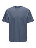 ONSFRED LIFE RLX SS TEE NOOS Erkek Mavi T-Shirt - 22022532