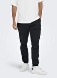 Only & Sons Rahat Siyah Erkek Eşofman Altı ONSRILEY REG LIFE SWEAT PANTS VD