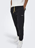 Only & Sons Rahat Siyah Erkek Eşofman Altı ONSRILEY REG LIFE SWEAT PANTS VD