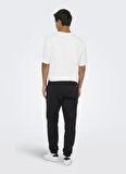 Only & Sons Rahat Siyah Erkek Eşofman Altı ONSRILEY REG LIFE SWEAT PANTS VD