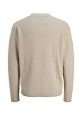 Jack & Jones Bisiklet Yaka Rahat Kahve Erkek Kazak 12283452_JCOTIER KNIT CREW NECK