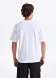 Jack & Jones Bisiklet Yaka Beyaz Erkek T-Shirt 12282875_JCOSTANCE MINIMAL TEXT TEE