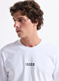 Jack & Jones Bisiklet Yaka Beyaz Erkek T-Shirt 12282875_JCOSTANCE MINIMAL TEXT TEE
