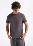 Jack & Jones Bisiklet Yaka Gri Erkek T-Shirt 12283659_JORSTYLING ICON TEE SS CN