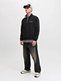 Jack&Jones Jornorrebro Yarım Fermuarlı Dik Yaka Erkek Sweatshirt 12282899