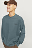 Jack & Jones Erkek Mavi Sweat 12261386