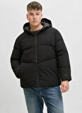 Jack & Jones Siyah Erkek Mont 12283873_JJGLOBAL PUFFER JACKET PLS