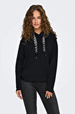 Only Kadın Onlfancy Kapüşonlu Kanguru Cepli Sweatshirt 15303838 Siyah