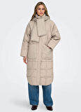 Only Krem Kadın Kaban ONLGRACEN PUFFER OTW