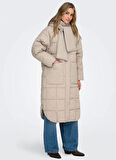Only Krem Kadın Kaban ONLGRACEN PUFFER OTW