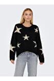 ONLAZU LS STAR O-NECK KNT 