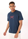 Jack & Jones Bisiklet Yaka Lacivert Erkek T-Shirt 12288506_JCOOLE TEE SS CREW NECK BS