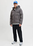 Jack & Jones Gri Erkek Mont 12278792_JJEOWEN PUFFER SN