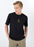 Jack & Jones Bisiklet Yaka Siyah Erkek T-Shirt 12288517_JORANIMAL TEE SS CREW NECK