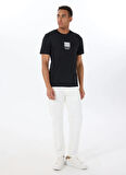 Jack & Jones Bisiklet Yaka Siyah Erkek T-Shirt 12288570_JCOBARCODE TEE SS CREW NEC