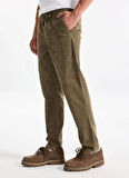 Only & Sons Normal Yağ Yeşili Erkek Chino Pantolon ONSLINUS TAP CORDUROY 0185 PANT NOO