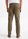 Only & Sons Normal Yağ Yeşili Erkek Chino Pantolon ONSLINUS TAP CORDUROY 0185 PANT NOO