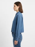 ONLCHARIS LIFE LS SHORT SHIRT WVN CC Kadın Mavi Gömlek - 15364007