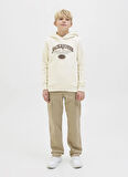 Jack & Jones Baskılı Erkek Çocuk Krem Sweatshırt 12289751