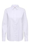 ONLBERSA LS SLIT DETAIL SHIRT  WVN CC Kadın Beyaz Gömlek - 15364453