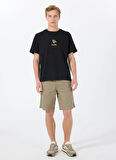Jack & Jones Bisiklet Yaka Siyah Erkek T-Shirt 12288513_JORCACTUS TEE SS CREW NECK