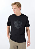 Jack & Jones Bisiklet Yaka Siyah Erkek T-Shirt 12288525_JCOTONAL TEE SS CREW NECK