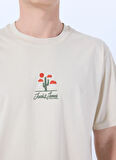 Jack & Jones Bisiklet Yaka Gri Erkek T-Shirt 12288513_JORCACTUS TEE SS CREW NECK