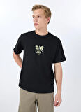 Jack & Jones Bisiklet Yaka Siyah Erkek T-Shirt 12288568_JORDRAGON TEE SS CREW NECK