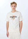 Jack & Jones Bisiklet Yaka Beyaz Erkek T-Shirt 12288515_JORSPLASH TEE SS CREW NECK