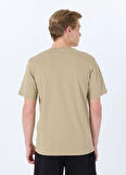 Jack & Jones Bisiklet Yaka Bej Erkek T-Shirt 12288515_JORSPLASH TEE SS CREW NECK