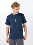 Jack & Jones Bisiklet Yaka Lacivert Erkek T-Shirt 12288527_JCOAIR TEE SS CREW NECK BS