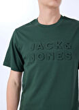 Jack & Jones Bisiklet Yaka Koyu Yeşil Erkek T-Shirt 12288523_JPRBLUPACER TEE SS CREW NE