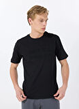 Jack & Jones Bisiklet Yaka Siyah Erkek T-Shirt 12288523_JPRBLUPACER TEE SS CREW NE