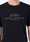 Jack & Jones Bisiklet Yaka Siyah Erkek T-Shirt 12288375_JORREMINDER TEE SS CREW NE