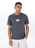 Jack & Jones Bisiklet Yaka Füme Erkek T-Shirt 12288519_JPRBLUZOEY TEE SS CREW NEC