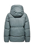 Only Yeşil Kadın Mont ONLAGNES COATED PUFFER JACKET OTW