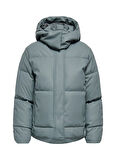 Only Yeşil Kadın Mont ONLAGNES COATED PUFFER JACKET OTW