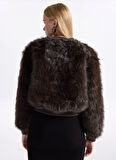 Only Antrasit Kadın Mont ONLMANNY FAUX FUR BOMBER CC OTW