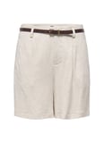 ONLY Taş Kadın Şort ONLSIESTA HW BELT LIN BL SHORTS PNT