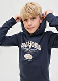Jack & Jones Baskılı Erkek Çocuk Lacivert Sweatshırt 12289751