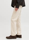 Jack & Jones Ekru Erkek Relaxed Denim Pantolon 12289530 JJICHRIS JJORIGINAL SQ 813