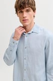 Jack & Jones JJESUMMER Linen Blend Erkek Keten Karışımlı Uzun Kollu Gömlek Yazlık 