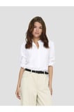 ONLBERSA LS SLIT DETAIL SHIRT  WVN CC Kadın Beyaz Gömlek - 15364453