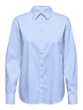 ONLBERSA LS SLIT DETAIL SHIRT  WVN CC Kadın Mavi Gömlek - 15364453