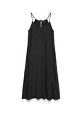 Vero Moda Siyah Kadın V Yaka Elbise VMJESMILO CALF SINGLET DRESS WVN NO
