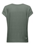 ONLCARRIE S/S STITCH GLITTER TOP JRS Kadın Yeşil T-Shirt - 15369279